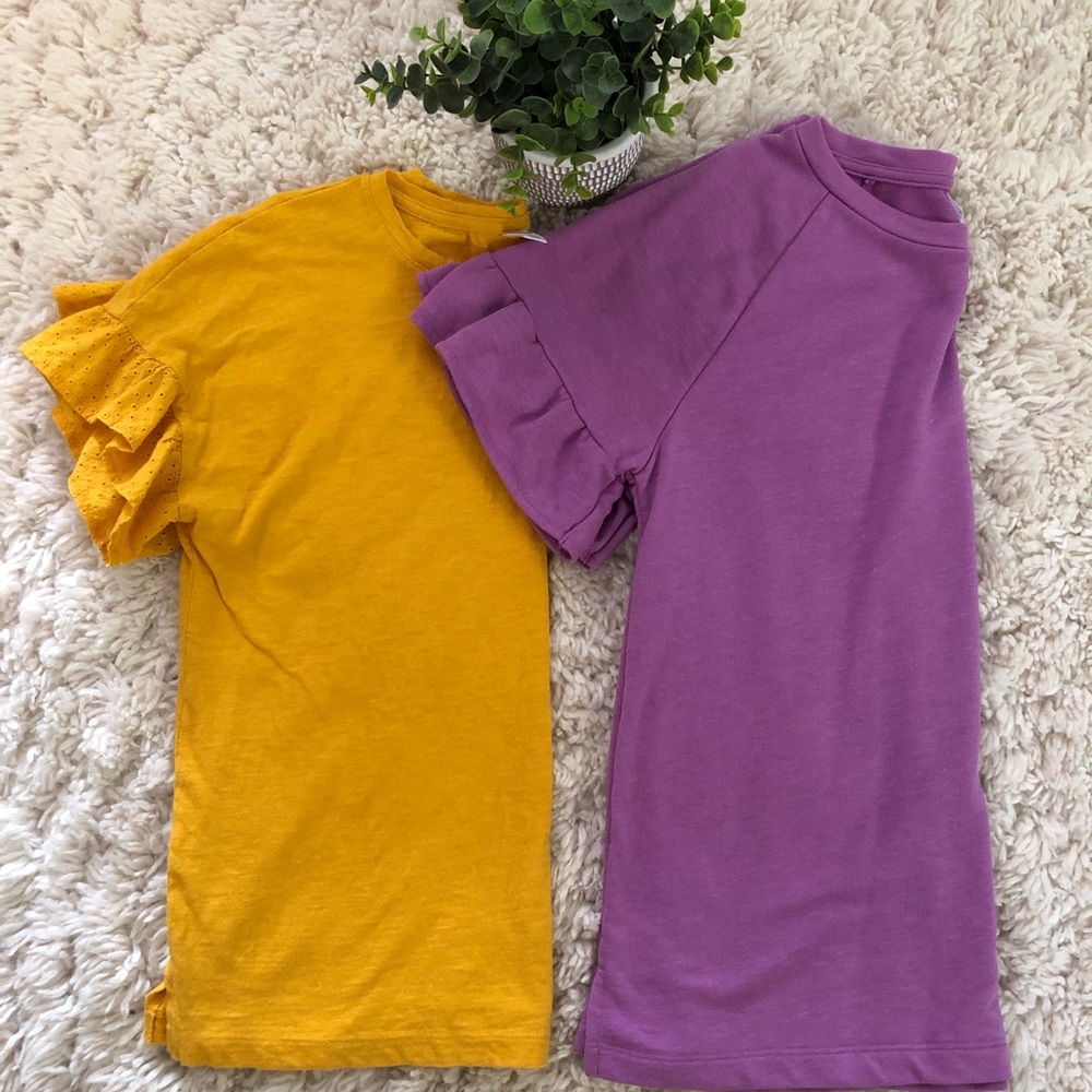 ON Ruffle sleeve shirts